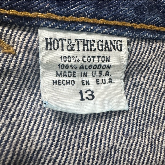 Women’s Vintage Deadstock Elephant Flare Extra Wide Bell Bottoms Dark Denim - Picture 8 of 8